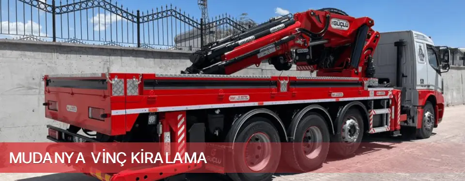 Mudanya İlçemi Vinç Kiralama
